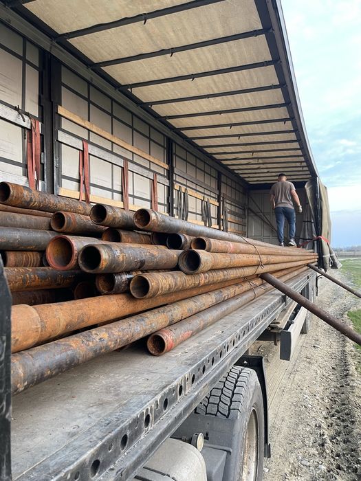 TEAVA TUBING pentru constructi hale fanare garaji stalpi gard cu mufa si filet