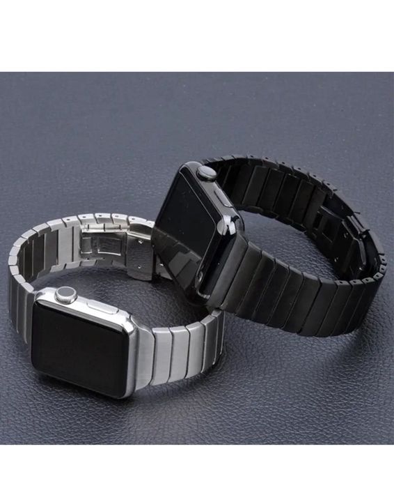 Curea Husa Titanium Loop Apple Watch Seria 1-9 Ultra Incarcator Cablu