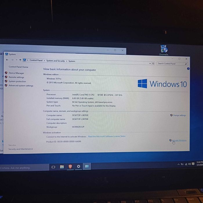 Vand laptop Dell E4310 cu procesor Intel i5 de 2.67GHz