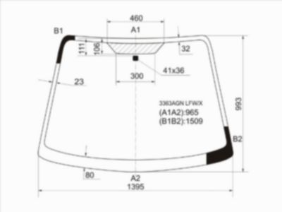 Стекло лобовое  Suzuki Sx4