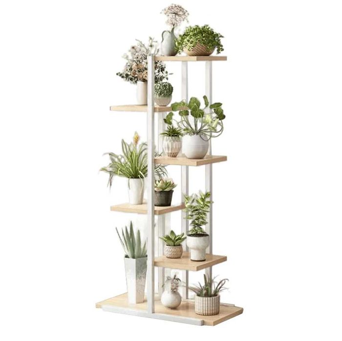 Цветарник стойка, етажерка, рафт за саксии, цветя тъмен и светъл цвят