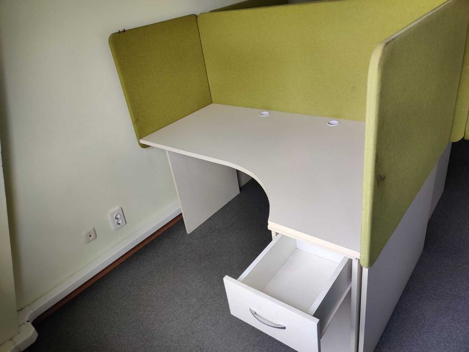 Бюро за Офис Cantek 140x70x74, 150x98x75 с чекмедже (Дълж.Шир.Вис.)