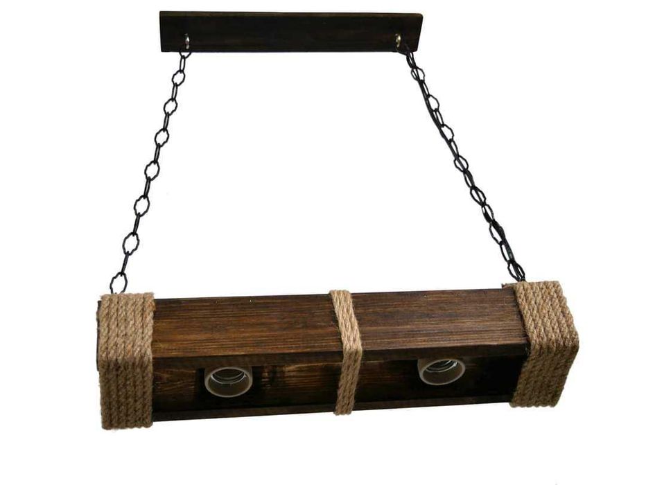 Дървени полилеи - ръчна изработка