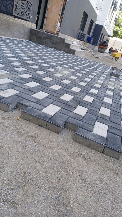 Укладка брусчатки