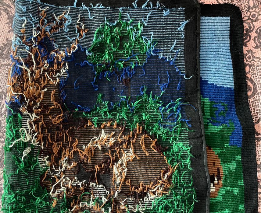 Килимче- ковьор, вълна, ръчно тъкано