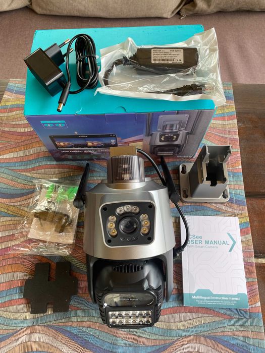 Wi-Fi Smart Камера с Двоен Обектив и LED Осветление – НОВА!