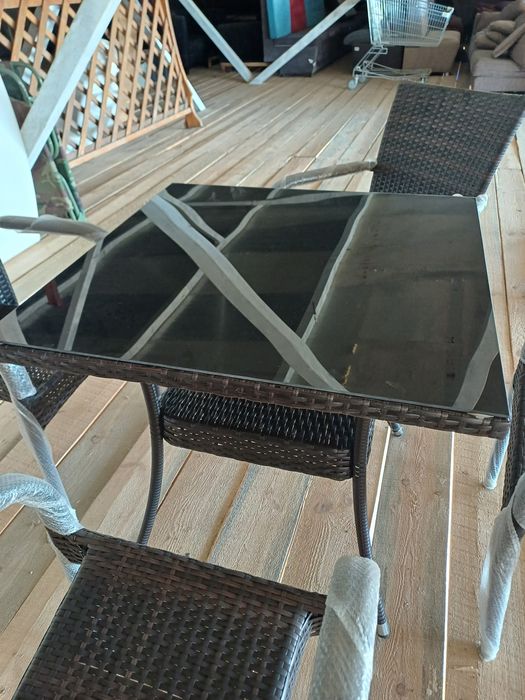 Ротанг,стол стулья для дачи, стол для летки