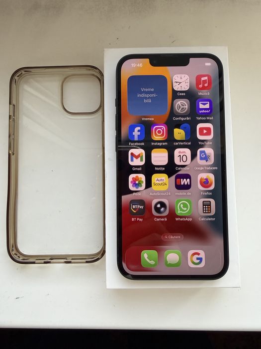 Iphon 14 Midnight  Neverlock 128GB Stare Foarte Buna Cu Cutie Si Accesorii