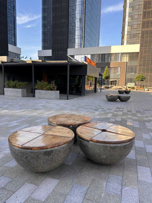 Скамейки и урны бетонные для парков и детских площадок