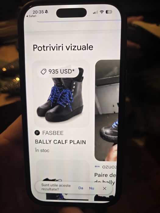 Titlu: Ghete BALLY Cutter – NOI, Originale (Mărimea 41)