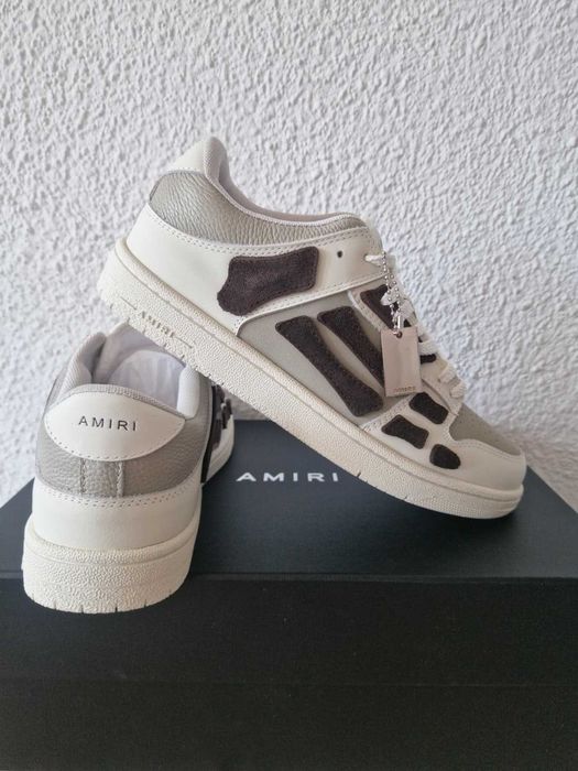Adidasi AMIRI Skeleton albi maro 43