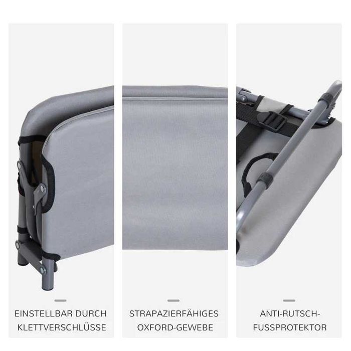 PawHut Външно кучешко легло, Сгъваемо    59 x 46 x 15 см,