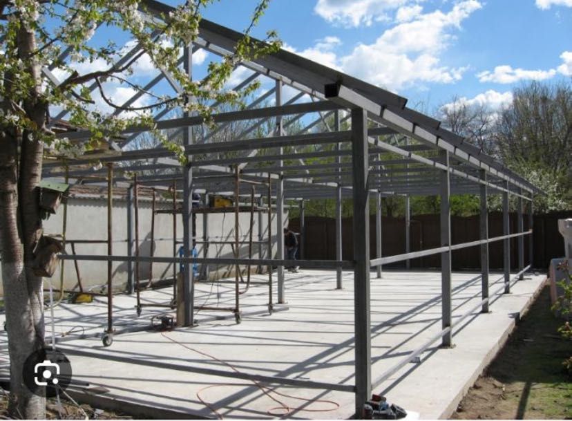 Case pe structura metalica, de la zero, la cheie. Placari fibrociment.