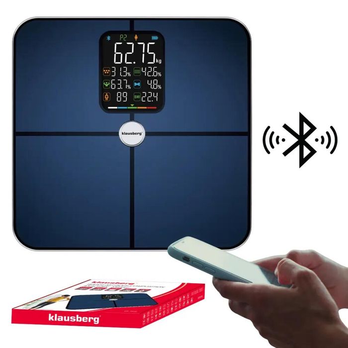 Cantar de baie smart, afișaj LCD, conectare prin Bluetooth capacitate