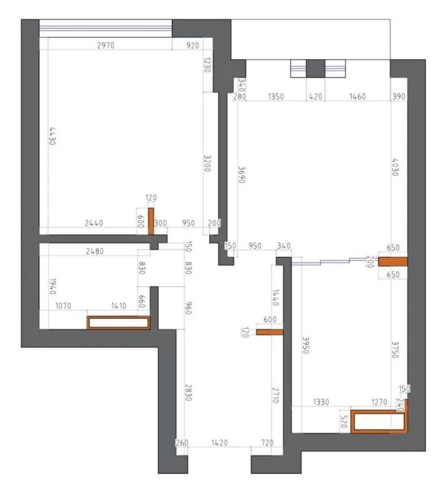 В современном ЖК Мирабад Авеню квартира по кадастру 65м² 2х комнатная
