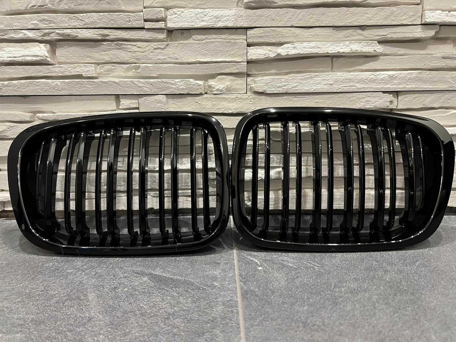Двойни бъбреци черен гланц за BMW E46 ПРЕДИ фейслифт 1998-2001: