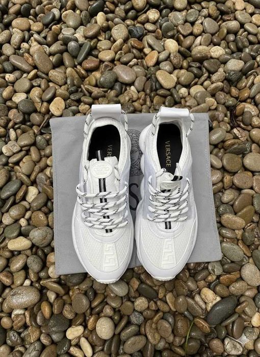 Adidasi Versace Chain Reaction Alb - Adidasi Unisex