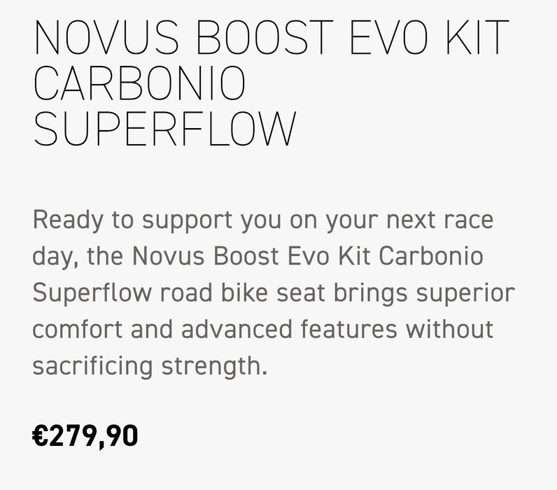 Sa scaun bicicleta Selle Italia Novus Boost Evo Superflow carbon  145 mm