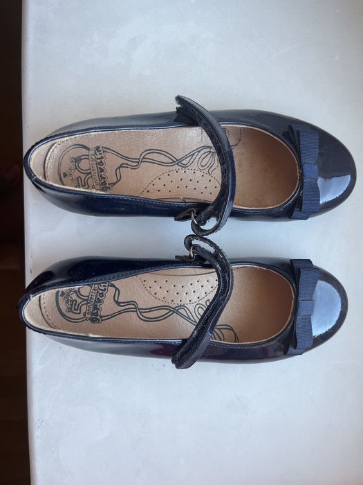 Школьные туфли 33 размер для девочки синие