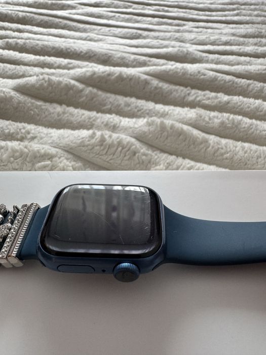 Apple Watch seria 7 41mm Blue aluminium case
