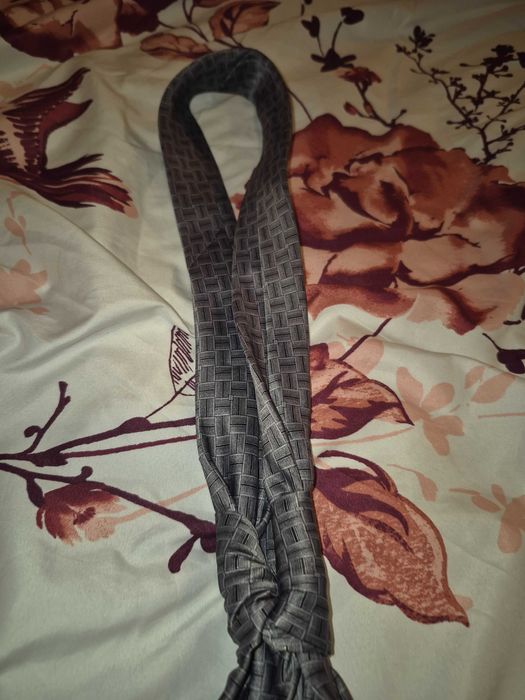 Cravată elegantă gri Dinasty pentru bărbați – 100% mătase