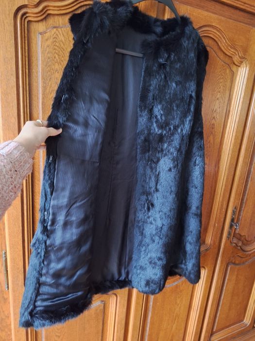 Vesta din blana naturala de iepure