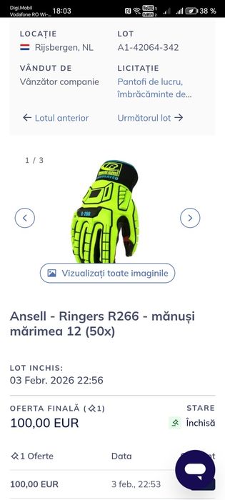 Vand mănuși  Ringers R266