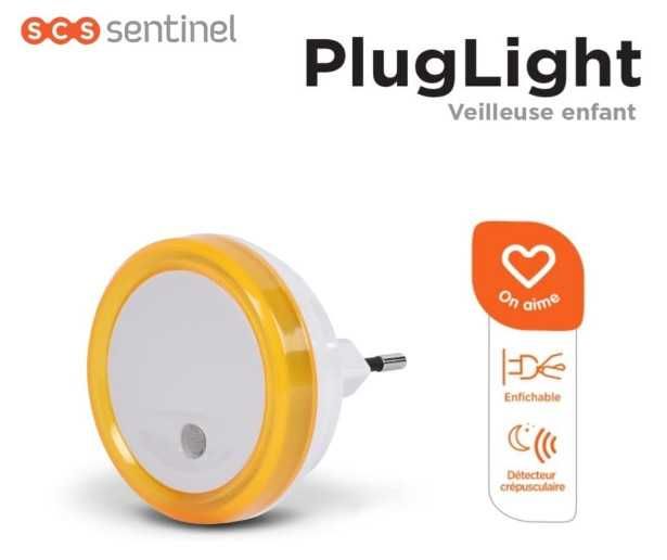 Нощна лампа за контакт SCS Sentinel за детска стая