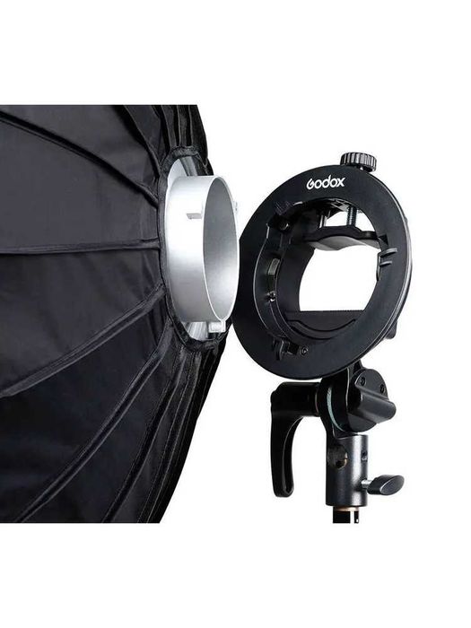 Софтбокс Godox 40х40 60х60 80х80 для на камерных вспышек + адаптер S2