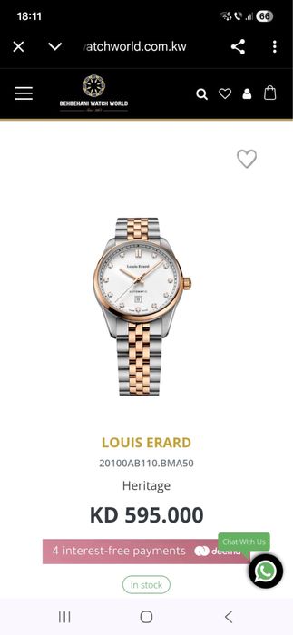 Ceas Louis Erard