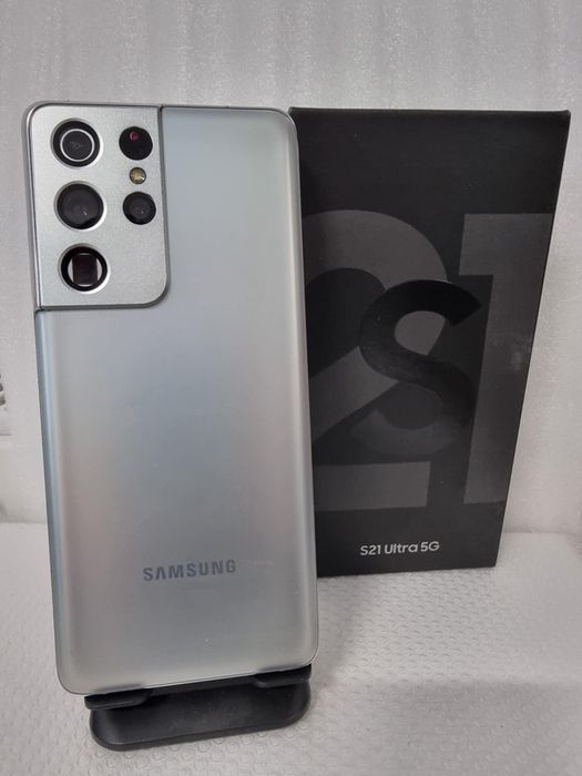 S21 Ultra silver 256gb condiții f bune samsung