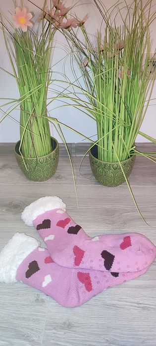 Șosete cu talpă antiderapantă Sterntaler - Inimioare, 35/38 mărimea, r