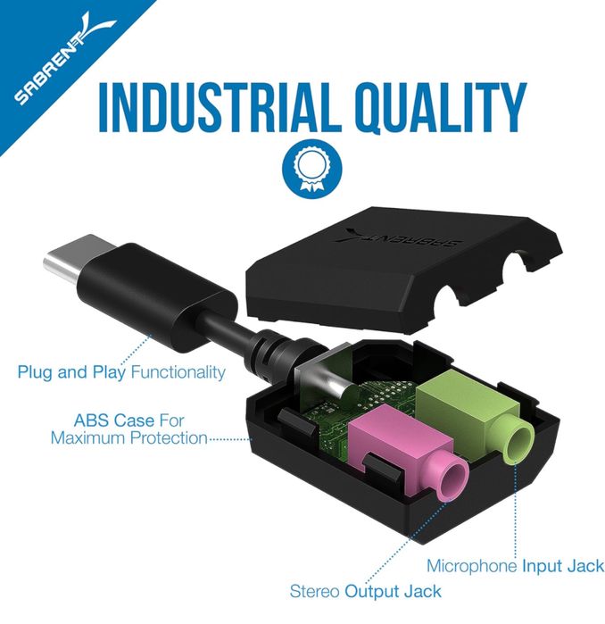Звуковая карта / усб аудио карта Sabrent usb-a / usb-c