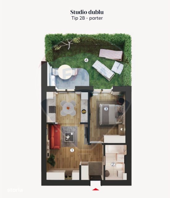 Vanzare studiouri duble zona Pallady