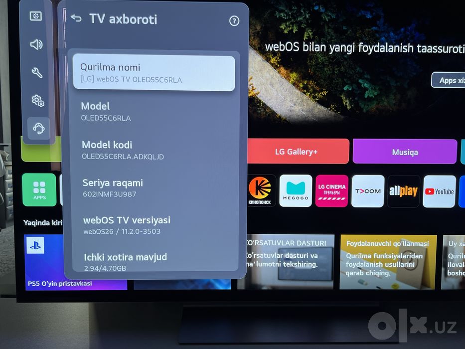 LG C6 OLED evo AI 55/size new 2026 OLED55C6RLA Indonesia (orginal)