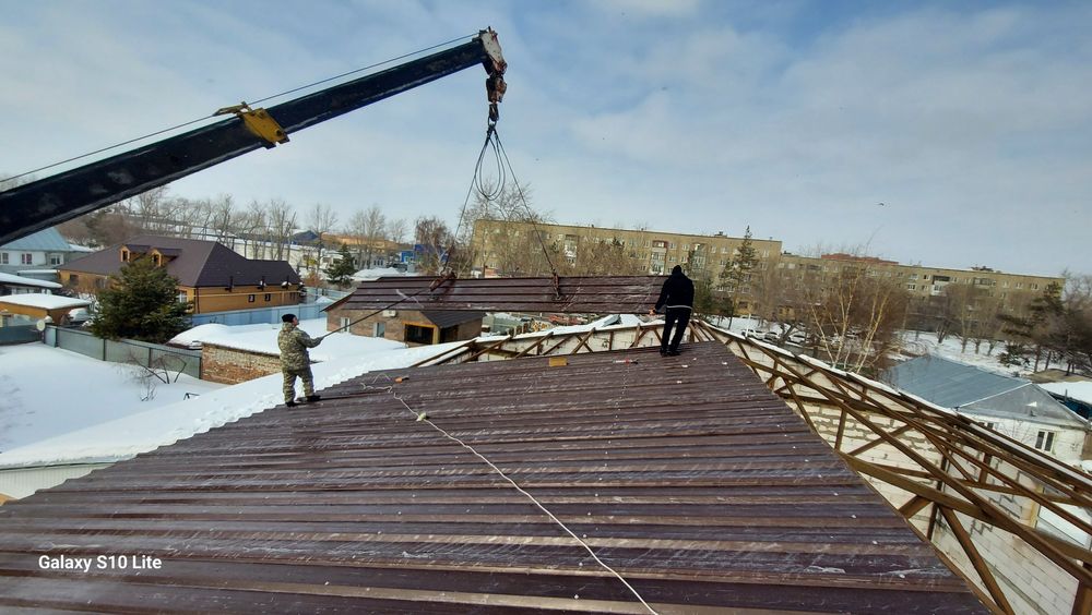 монтаж/установка сэндвич панелей
