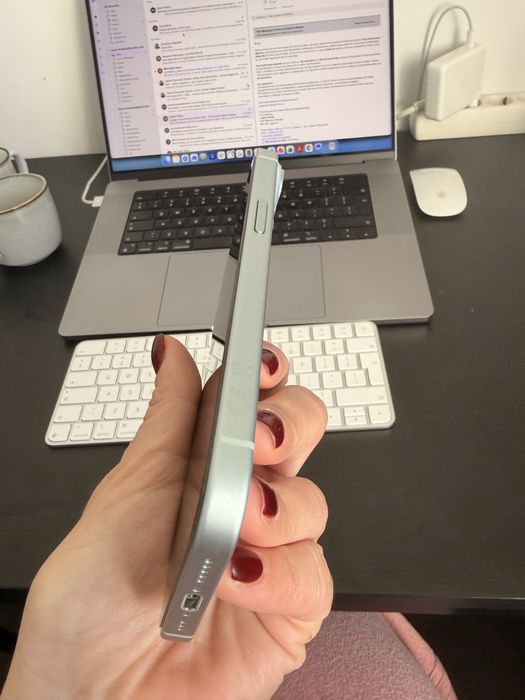 Iphone 15 128GB blue, fara defecte, 87% baterie