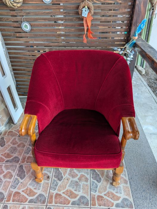 Fotolii vintage roșii/albastre