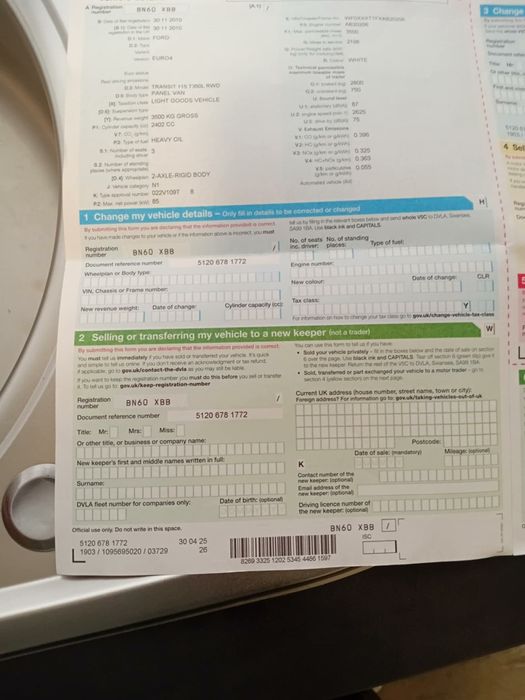 Ford Transit 2.4d 115cp Euro4 / 10.2010/ VOLAN DREAPTA