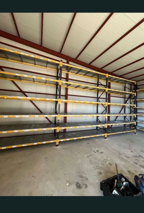 Rafturi metalice depozitare marfa manual cu polițe