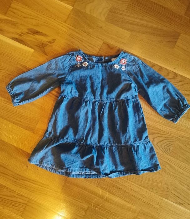 Rochita de blugi pentru fetite, marca  Ergobaby marimea 74