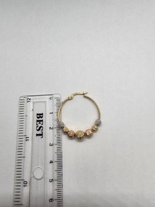 Vand cercei din aur 14 k 3.95 g cod 216