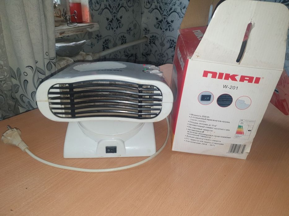 Обогреватель и вентилятор 2×1