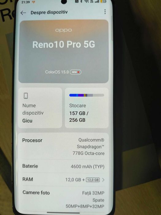 Telefon OPPO Reno 10 PRO