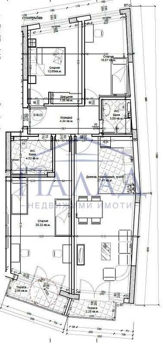 Продава се Четиристаен апартамент в Варна, Център - 120 кв.м за 1459 €/кв.м - Снимка #3