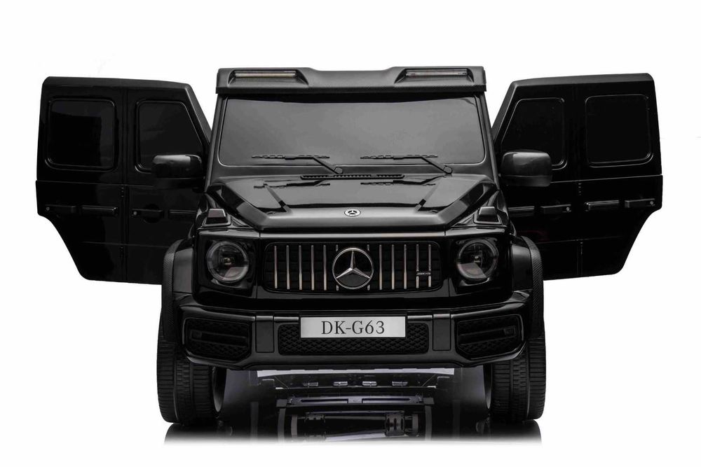 Двуместна джип G63 4X4 24V батерия,MP3, с меки гуми с Кожена седалка