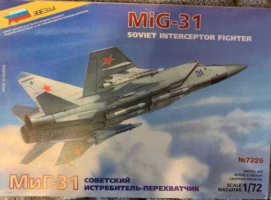 Сборная модель самолета МиГ-31 (Звезда, 1:72)