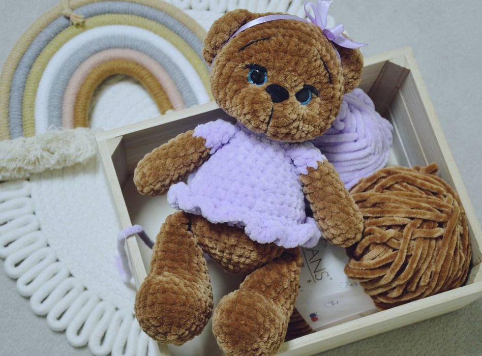 Плетено мече Плетени играчки