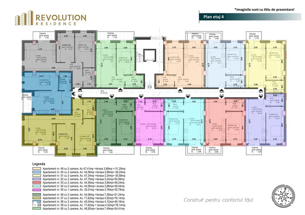 COMISION 0% Apartamente 2 si 3 camere finisate - Regele Ferdinand 77E