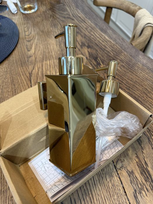 Dispenser de sapun inox gold